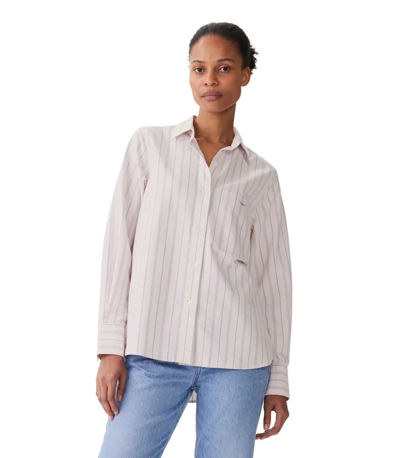 RM Williams Crisp Straight Shirt Pink Green